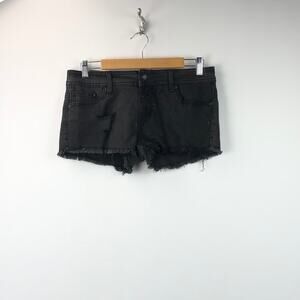 2/$30 2/$30 Lovesick 4 Womens Black Distressed Lace The Short Shorts